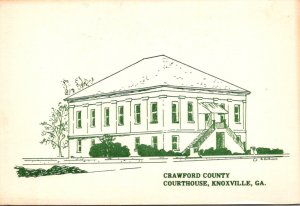 Georgia Knoxville Crawford County Court House