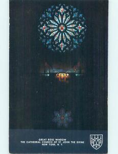 Unused Pre-1980 GREAT ROSE WINDOW SCENE Manhattan New York NY p4121