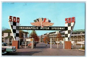 c1960 Main Gate Indianapolis Motor Speedway Indiana IN Vintage Antique Postcard