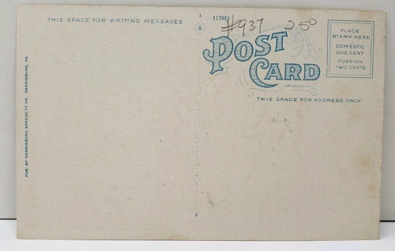 Harrisburg PA Penn-Harris Hotel Postcard E5