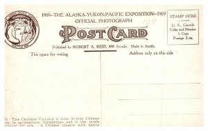 The Alaska-Yukon-Pacific-Exposition 1909 Chinese Village     no.74