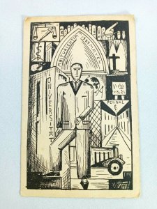 Vintage Postcard Fibiturientia 1929 Mayen Universitat Pennal University