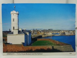 Vintage Postcard Arbroath Trinity House Museum.and the Harbour