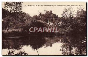 Old Postcard Montoire Le Chateau and the Banks of the Loir