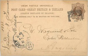 Entier Postal Stationery Postal Great Britain Great Britain 1888 London to Au...