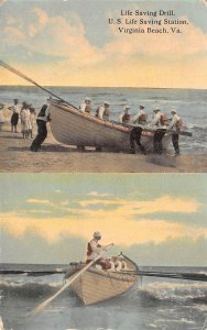 Virginia Beach Virginia Life Saving Drill, U.S. Life Saving Station, PC U11460