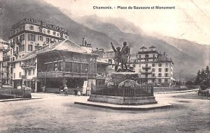 Chamonix Place de Saussure et Monument Switzerland Unused 