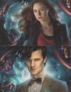 Dr Who Amy Pond 11th Doctor Silurians 2x TV Show Postcard s