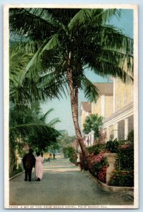 1920 Palm Beach Florida Postcard Bit Hotel Coconut Tree Road Lodge Inn Phostint