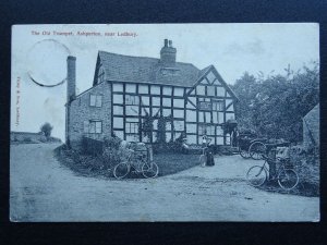 Herefordshire Ledbury ASHPERTON The Old Trumpet Inn c1908 Postcard Tilley & Son