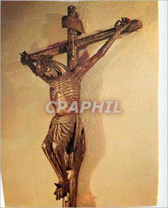 Postcard Modern Perpignan Cathedrale Saint Jean Devot Crucifix 14th Century p...