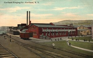 Vintage Postcard 1910's Cortland Forging Co. Cortland NY New York Pub. WM. Jubb