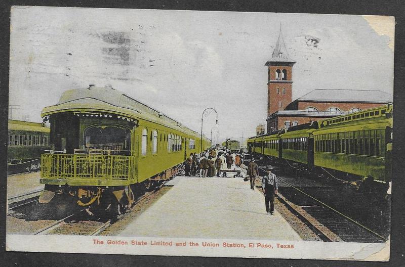The Golden State Limited and the Union Station, El Paso, Texas