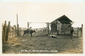 Postcard RPPC Nevada Ranch Battle Mountain #25 23-2862