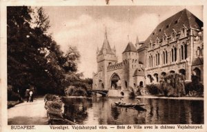 Hungary Budapest Városliget Vajdahunyad vára Vintage Postcard C260