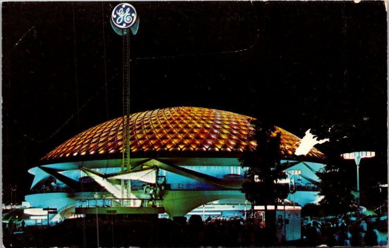 New York World's Fair 1964-65 General Electric Pavilion At Night