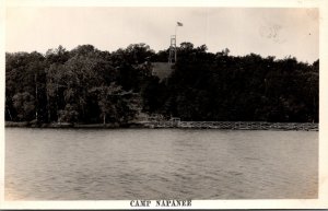 Camp Napanee Lakefront Scene Real Photo