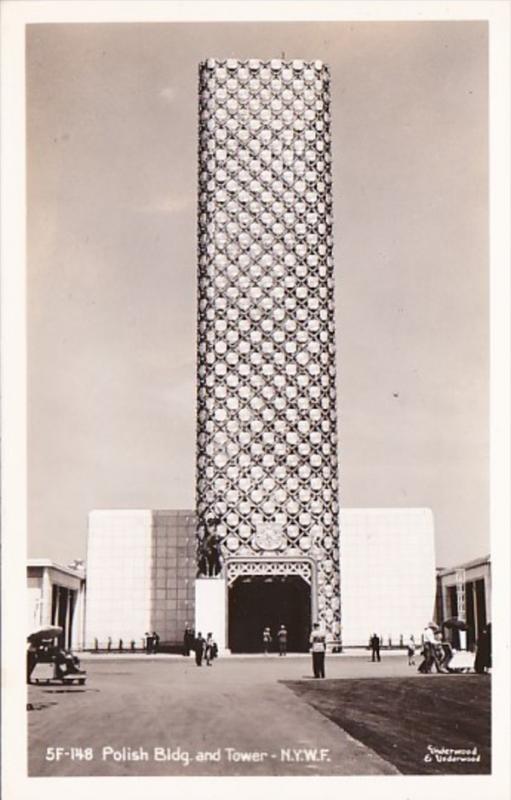 New York World's Fair Polish Building and Tower Real Photo