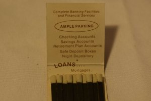 Republic Bank of Chicago Illinois 20 Strike Matchbook