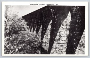 Lanesboro Pennsylvanua~Starrucca Viaduct~1940s B&W Postcard