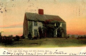 Massachusetts Dubury John Alden House Built 1653 1905 Rotograph