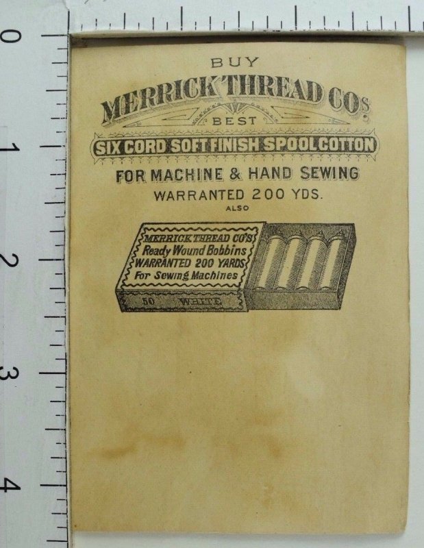 Merrick Thread Co Girl Pulling Boy's Tooth With Giant Spool Thread P38