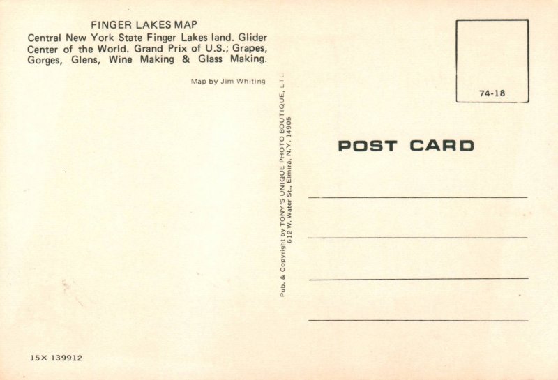 Finger Lakes,New York Map