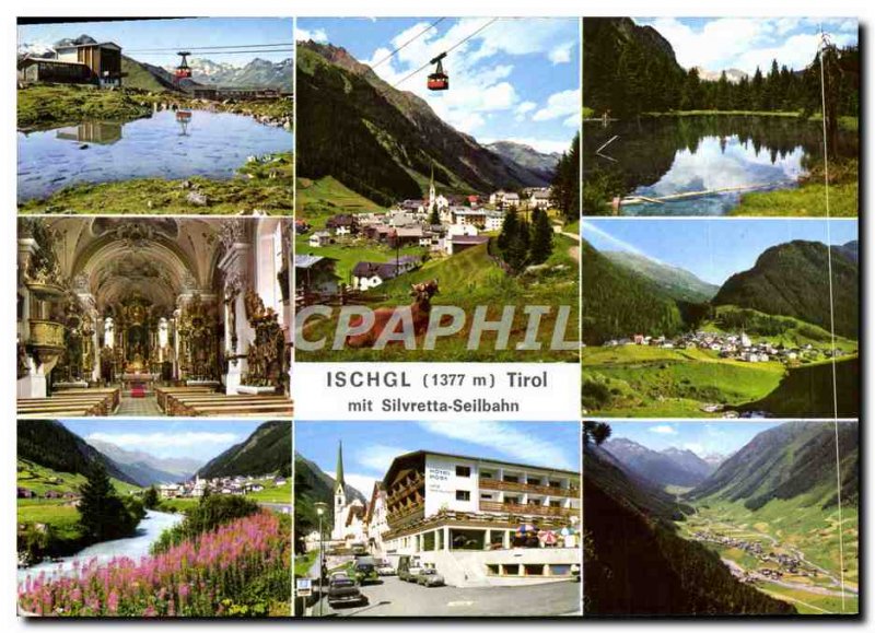 Postcard Modern Ischgl Tirol Mit Silvretta Seilbahn