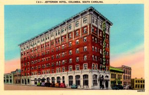 Columbia, South Carolina - A view of the Jefferson Hotel - in the 1940s