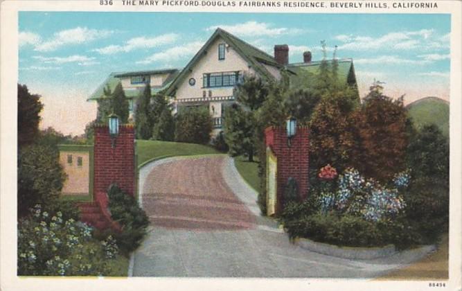 California Beverly Hills The Mary Pickford Douglas Fairbanks Residence