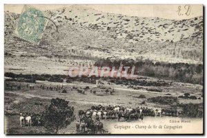 Postcard Old Carpiagne Army Rifle Range Carpagnion