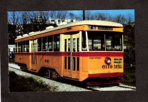 Baltimore Maryland Railroad Trolley Car Peter Witt Streetcar Museum Postcard