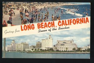 Greetings From Long Beach, California/CA Postcard,Multi-View