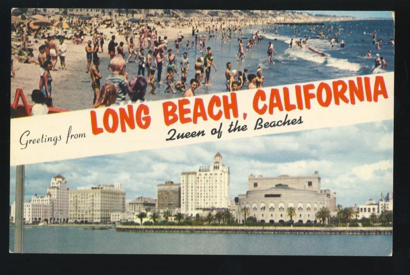 Greetings From Long Beach, California/CA Postcard,Multi-View