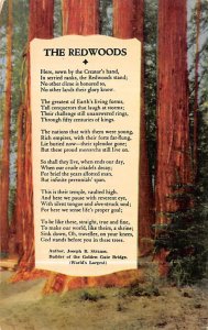 The Redwoods poem written by Joseph B. Strauss Misc CA