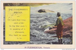 The Fisherman's Prayer, At Flesherton, Ontario, Canada, PU-1946