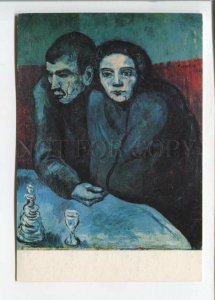 470776 Surrealism painting by Pablo Picasso Man and Woman Old postcard