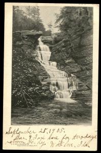 Near Dingman's Ferry, PA. Waterfall. Undivided back, 1905 postcard