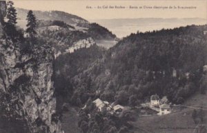 Switzerland Au Col des Roches Ravin et Usine electrique de la Ranconniere