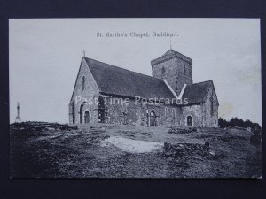 Surrey GUILDFORD St. Martha's Chapel - Old Postcard by Boots Cash Chemist