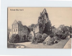 Postcard Dryburgh Abbey from East, Dryburgh, Scotland