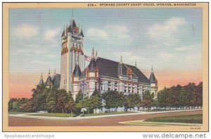 Washington Spokane County Court House 1948 Curteich