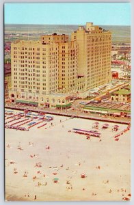 The Ambassador Hotel Atlantic City New Jersey NJ Largest Ocean Cabanas Postcard