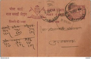 Jaipur Postal Stationery Bandikui cds Phalera cds