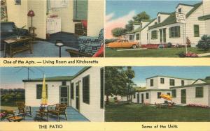 Linen Multi-View Postcard; Ray Anne Cottage Apartments, Virginia Beach VA