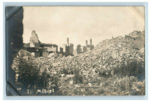 c1916 RPPC WW1 Trenches Bombing Battle Of Saint Mihiel #2 Vintage Postcard P118 