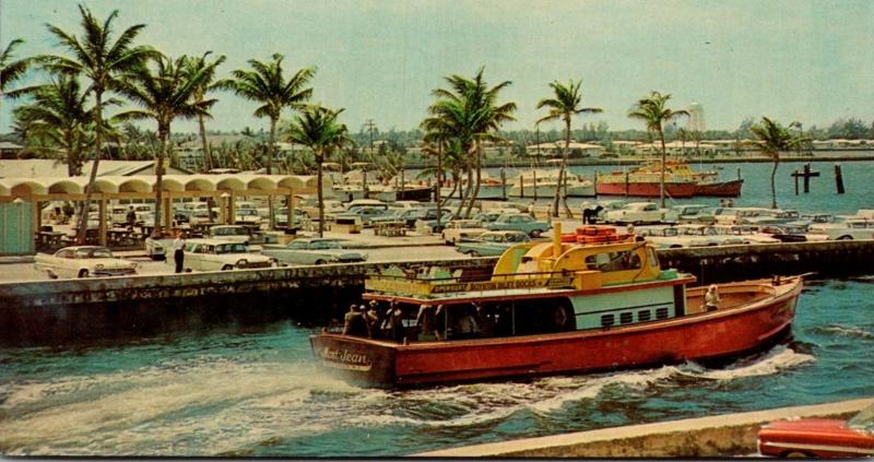 Florida Boynton Beach Boynton Inlet Docks Showing Fishing Fleet 1966