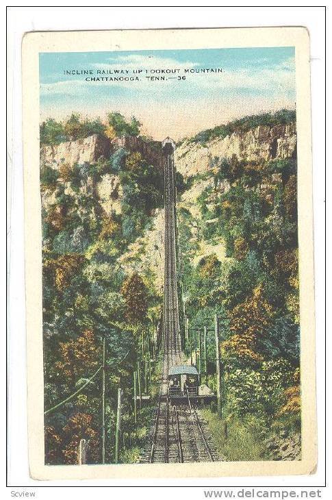 Incline Railway Up Lookout Mountain, Chattanooga, Tennessee, 1910-1920s