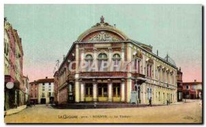 Old Postcard Roanne the theater