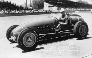 RPPC BOB SWEIKERT INDIANAPOLIS MOTOR SPEEDWAY RACE CAR REAL PHOTO POSTCARD 1954